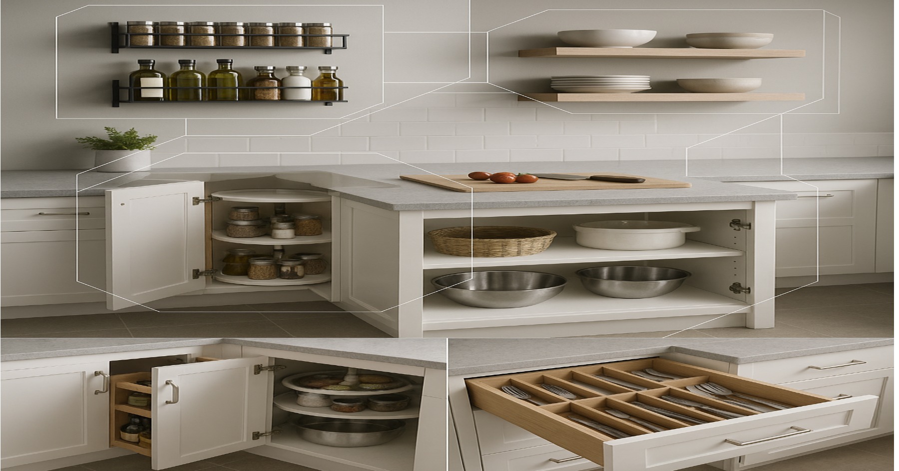 how to maximize storage space in a small kitchen